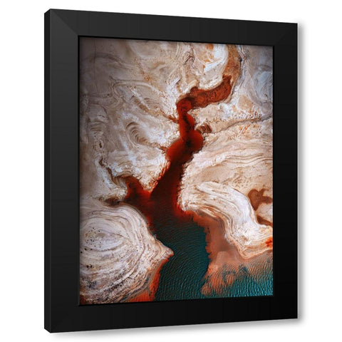 Some Earth 1. Black Modern Wood Framed Art Print by Pablo De, Juan