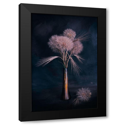 Evening Is Close Black Modern Wood Framed Art Print with Double Matting by Kiral, Cicek