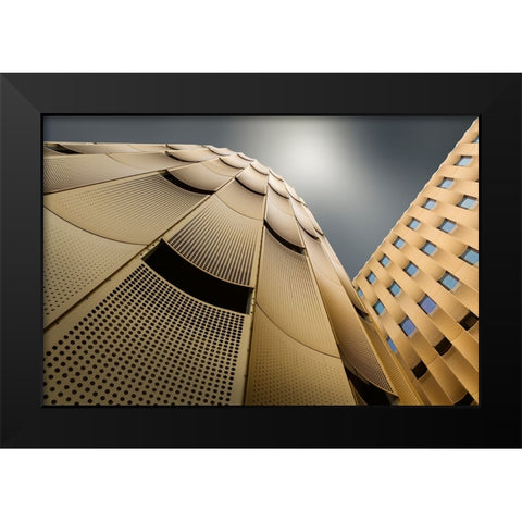 Connection 2 Black Modern Wood Framed Art Print by van Son, Greetje