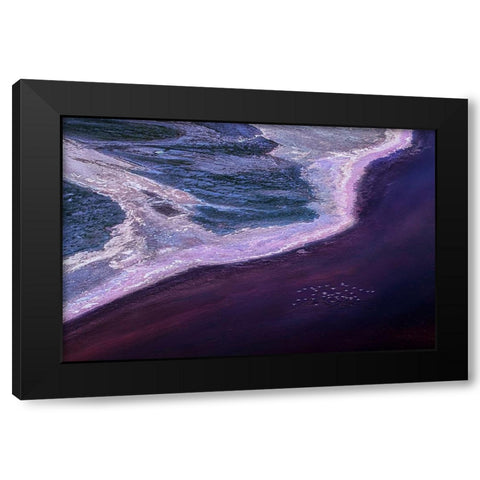 Flying Over Wonderland Black Modern Wood Framed Art Print with Double Matting by Xu, Leah