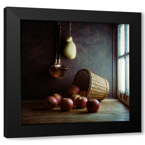 Some Apples-Film Black Modern Wood Framed Art Print with Double Matting by Laercio, Luiz