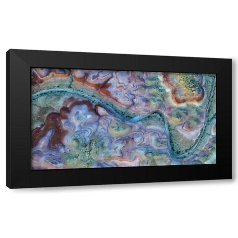 Beautiful Badlands Black Modern Wood Framed Art Print with Double Matting by Zuo, Jun