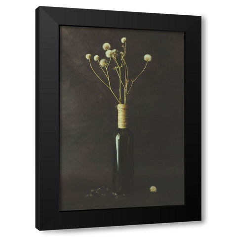 Pure Black Modern Wood Framed Art Print with Double Matting by Kiral, Cicek