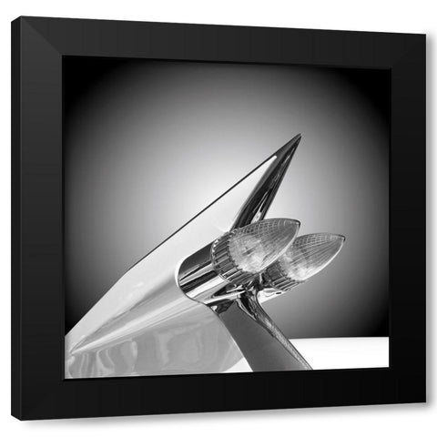 Us Classic Car Eldorado 1959 Black Modern Wood Framed Art Print with Double Matting by Gube, Beate