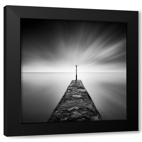 Black Jetty Black Modern Wood Framed Art Print with Double Matting by Digalakis, George