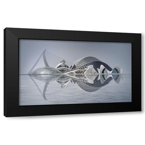 Ciutat De Les Arts I Les Ciauncies Black Modern Wood Framed Art Print by Lisa Roeder, Margit
