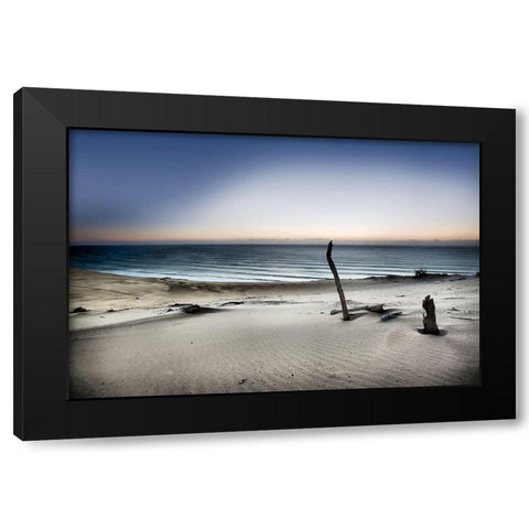 Reach For The Sun Black Modern Wood Framed Art Print by Brackstone, Mel