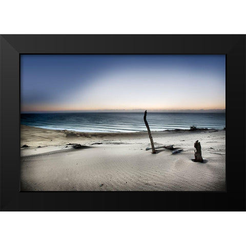 Reach For The Sun Black Modern Wood Framed Art Print by Brackstone, Mel