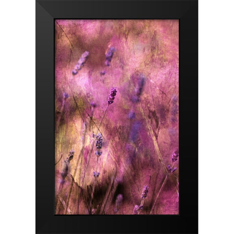 Bring The Joy Black Modern Wood Framed Art Print by Devos, Delphine