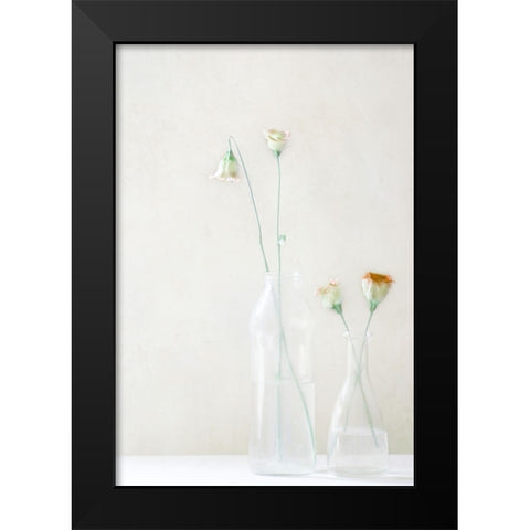 Simplicity And Elegance Black Modern Wood Framed Art Print by Devos, Delphine