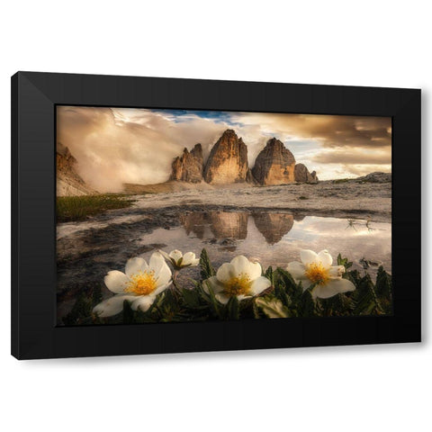 Tre Cime Di Lavaredo-Always Great Emotions! Black Modern Wood Framed Art Print by Ghizzi Panizza, Alberto