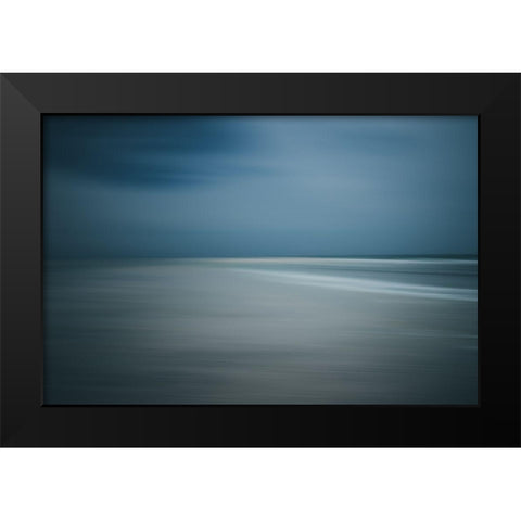 Seascape Black Modern Wood Framed Art Print by Wasinger, Renate