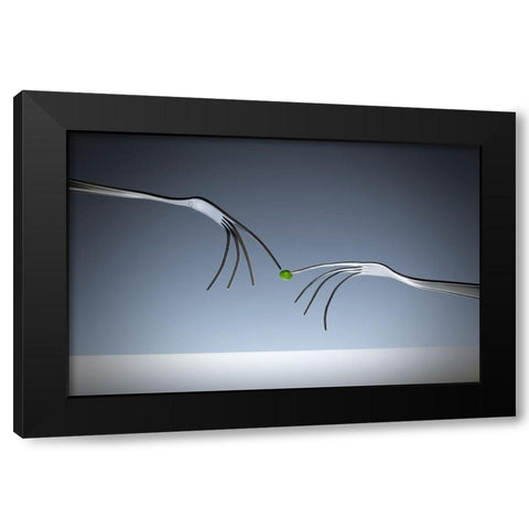 Michelangelo ;-) Black Modern Wood Framed Art Print with Double Matting by De Kogel, Wieteke