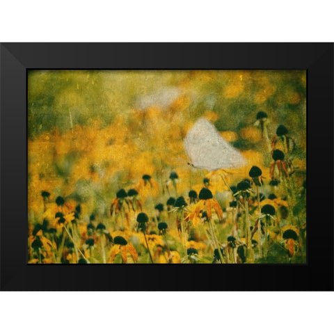 End Of Summer Black Modern Wood Framed Art Print by Devos, Delphine