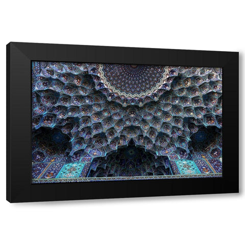 Shah Abbasi Mosque 1611-1629 Black Modern Wood Framed Art Print by Rafiezade, Poorya