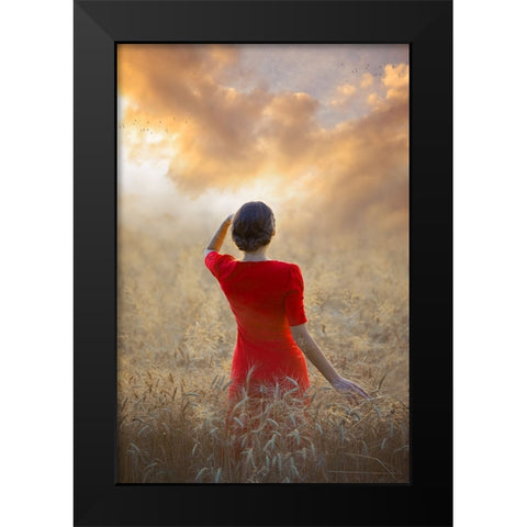 Another Day Coming Black Modern Wood Framed Art Print by Neer, Ildiko