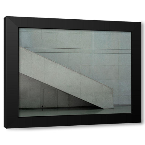 Cite De La Musique Black Modern Wood Framed Art Print by Schuster, Inge