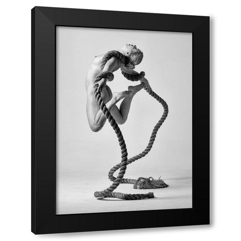 Antigravity Black Modern Wood Framed Art Print with Double Matting by Fritz, Ray