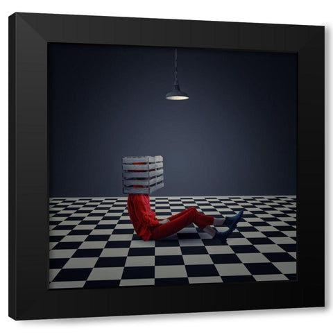 That Closed-In Feeling Black Modern Wood Framed Art Print with Double Matting by Adams, Richard