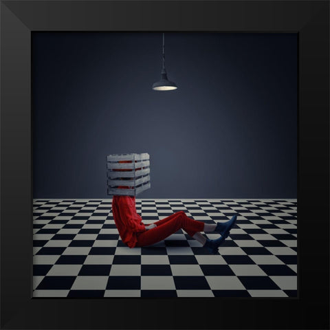 That Closed-In Feeling Black Modern Wood Framed Art Print by Adams, Richard