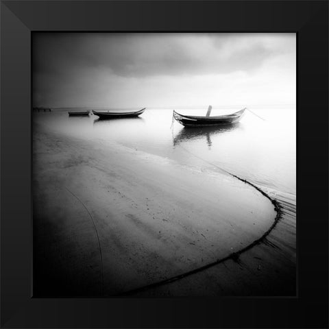 *** Black Modern Wood Framed Art Print by Faria, Marco