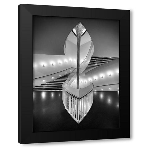 Contemporary Art Museum - Chicago Black Modern Wood Framed Art Print by Darby, Rob