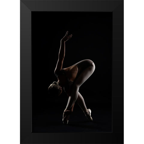 The Bird Black Modern Wood Framed Art Print by Alexandr