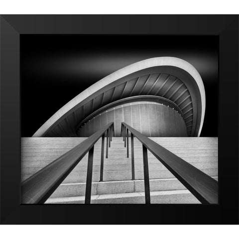 Sunrise Black Modern Wood Framed Art Print by Mothes, Wolfgang