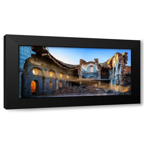 Presence. Black Modern Wood Framed Art Print with Double Matting by Salem, Saad