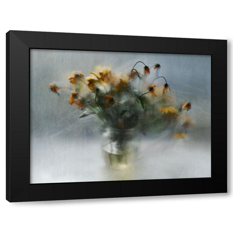 Fading Bouquet Black Modern Wood Framed Art Print with Double Matting by Pneuma, Ala