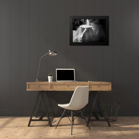 Il Sogno Black Modern Wood Framed Art Print by Nozza, Roberta