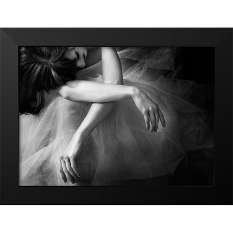 Il Sogno Black Modern Wood Framed Art Print by Nozza, Roberta