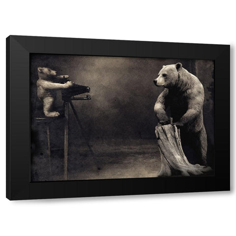 Hold That Black Modern Wood Framed Art Print by Hummel, Jeffrey