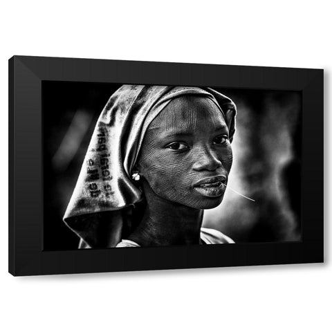 Untitled Black Modern Wood Framed Art Print with Double Matting by Inazio Kuesta, Joxe
