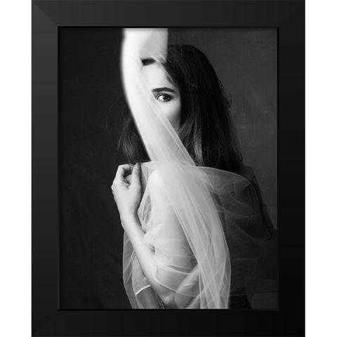 Untitled Black Modern Wood Framed Art Print by Mokhtari, Mehdi