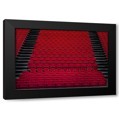 Theater Black Modern Wood Framed Art Print by Hawerkamp, Hans-Wolfgang