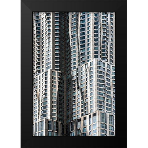 Liquid skysrapper Black Modern Wood Framed Art Print by Tagliarino, Marco