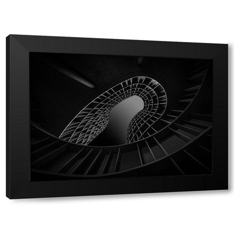 Axel Towers Black Modern Wood Framed Art Print with Double Matting by Schuster, Inge