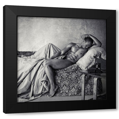 Repose Black Modern Wood Framed Art Print by Brackstone, Mel