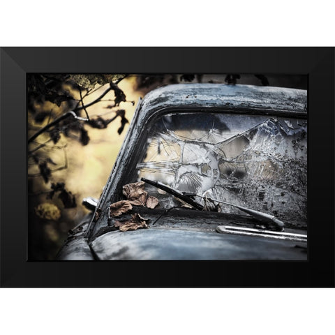 Broken Black Modern Wood Framed Art Print by Pettersson, Benny