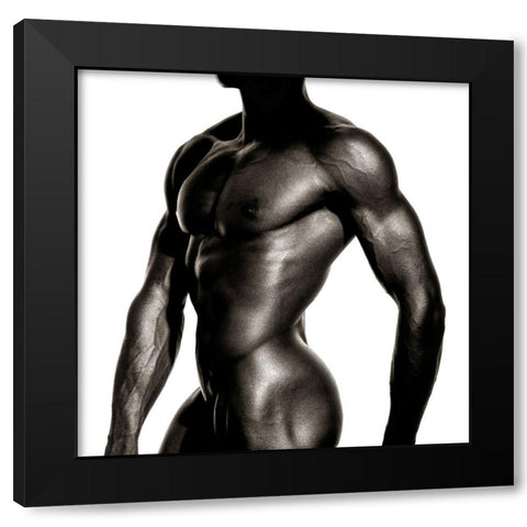 Jovan 3 Black Modern Wood Framed Art Print by Kustas, Anders