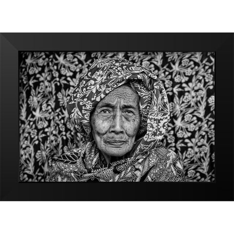 Patterns Of Life Black Modern Wood Framed Art Print by Daske, Frank