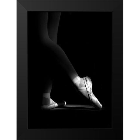N/T Black Modern Wood Framed Art Print by Medeiros, Paulo