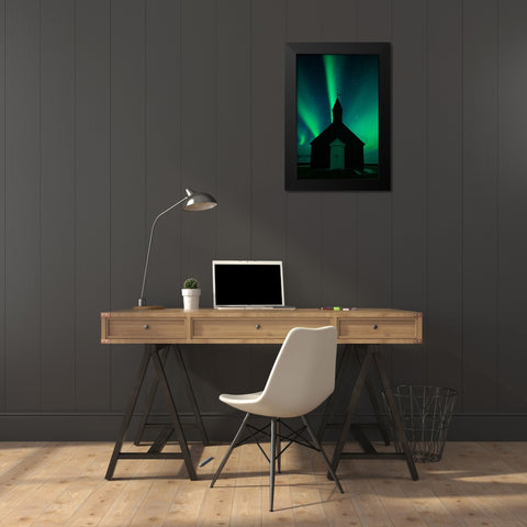 Glory Black Modern Wood Framed Art Print by Xu, Tony