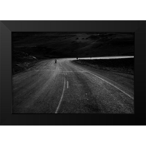 Bend Black Modern Wood Framed Art Print by Sahin, Ramiz