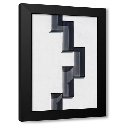 Vienna-Wu-Wien Xiii Black Modern Wood Framed Art Print with Double Matting by Tessarolo, Franco