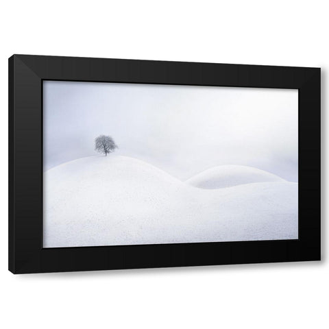 Untitled Black Modern Wood Framed Art Print with Double Matting by Tanev, Todor