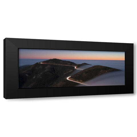 Sunset At Slacker Hill-Sausalito-Ca Black Modern Wood Framed Art Print by Li, Jinghua
