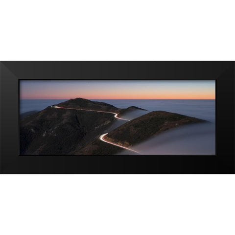 Sunset At Slacker Hill-Sausalito-Ca Black Modern Wood Framed Art Print by Li, Jinghua