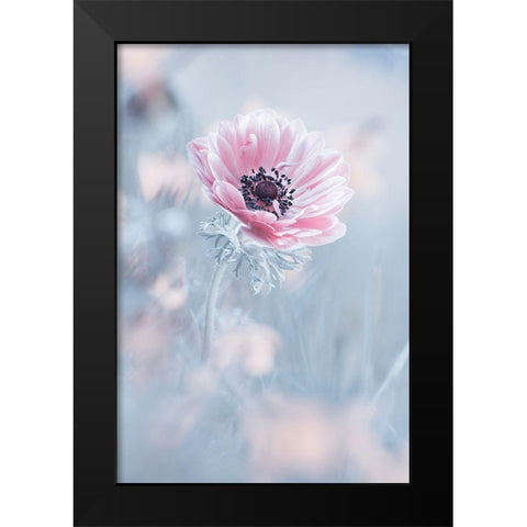 La Reine De Neiges Black Modern Wood Framed Art Print by Bravin, Fabien